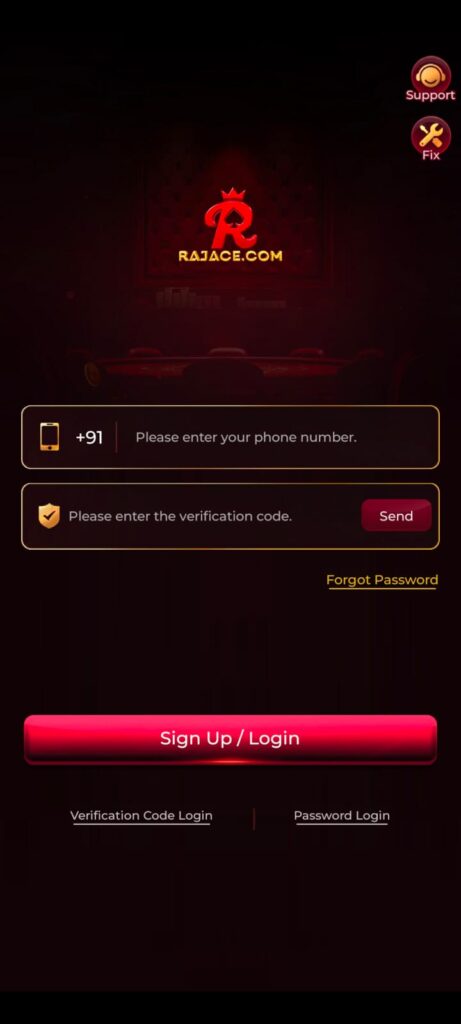 RajAce Game Login Guide